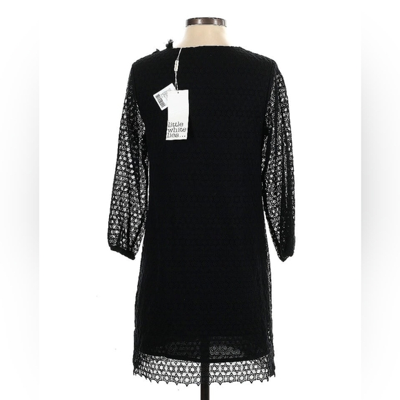 Little White Lies Black Lace-Up Mini Dress Size XS - Picture 3 of 5